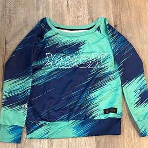 Xbox Women's Blue and Green Top